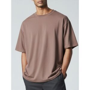 Hemp & Company Men's Brown Short Sleeve Crew Neck Tee